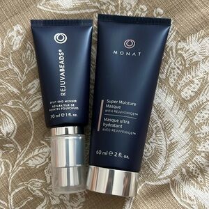 Monat travel size Super Moisture Masque and Rejuvabeads